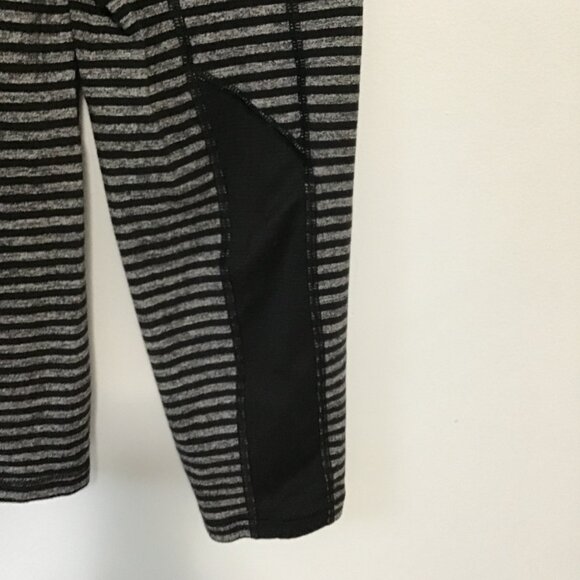 Lululemon Speed Long Sleeve Classic Stripe Heathered Black/Black Size L - Picture 4 of 6